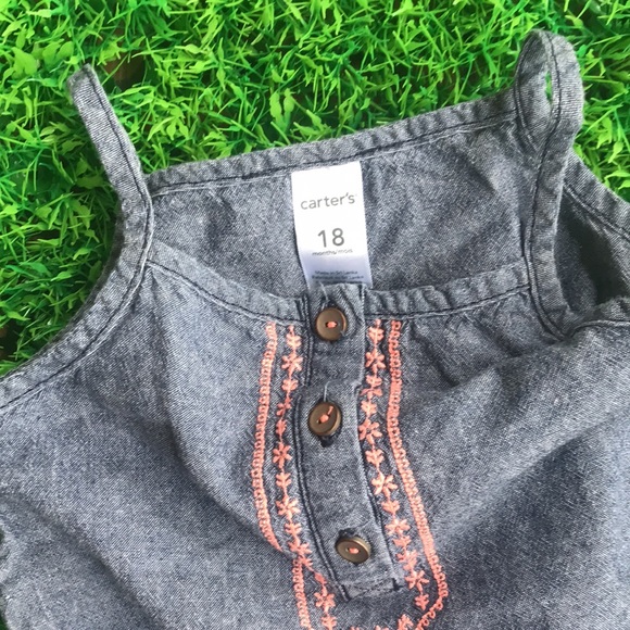 Denim Baby Romper - Picture 2 of 3